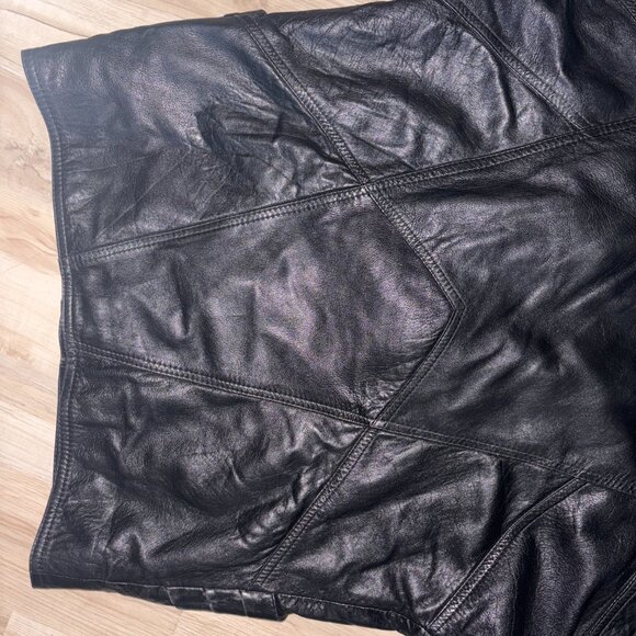 Vintage Rosselini Black Genuine Leather Jacket S - Picture 11 of 13